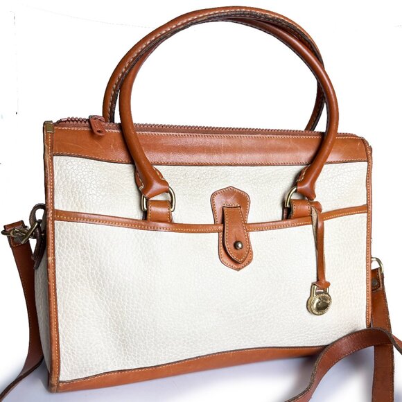 Dooney & Bourke All Weather Leather Shoulder Satchel Style R21 Bone Tan … - Picture 2 of 12